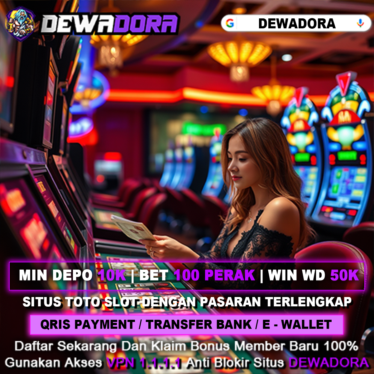 DEWADORA - Daftar Situs Slot Online Deposit QRIS Terbaru Pasti JP 